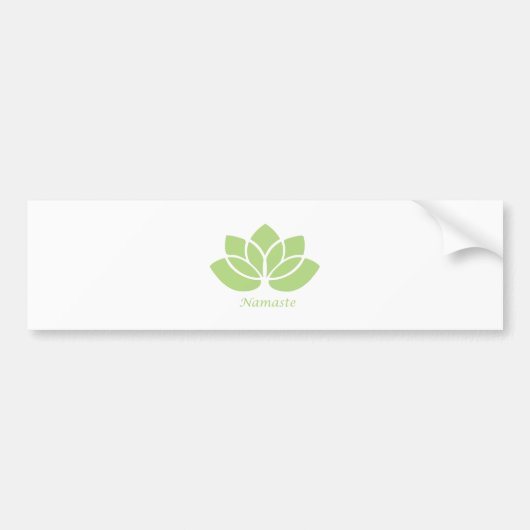 Namaste Lotus Bumpersticker (Voorkant)