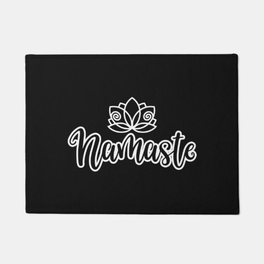 Namaste Lotus Design for Yoga Enthusiasts Deurmat (Voorkant)