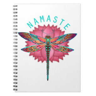 Namaste Lotus Dragonfly Yoga Notitieboek