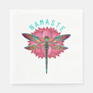 Namaste Lotus Dragonfly Yoga Servet