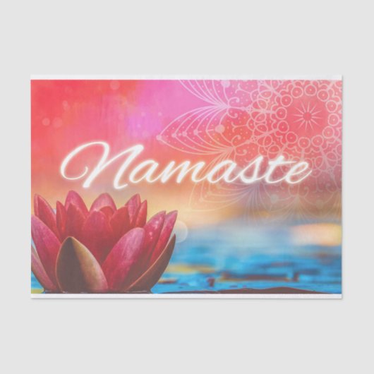 Namaste Lotus en Mandala Tissuepapier (Voorkant)