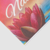 Namaste Lotus en Mandala Tissuepapier (Detail)