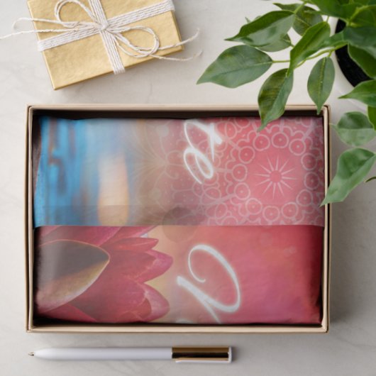 Namaste Lotus en Mandala Tissuepapier (Geschenk)