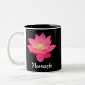 Namaste Lotus Flower Design-cadeaus Tweekleurige Koffiemok (Links)