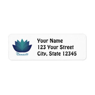 Namaste Lotus Flower Etiket
