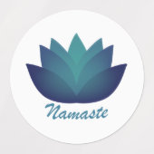 Namaste Lotus Flower Labels (Design 2)