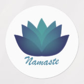 Namaste Lotus Flower Labels (Design 1)