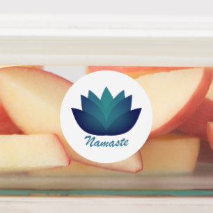 Namaste Lotus Flower Labels