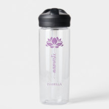 Namaste Lotus Flower Moderne Personalized Name