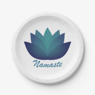 Namaste Lotus Flower Papieren Bordje
