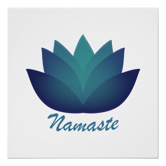 Namaste Lotus Flower Perfect Poster (Voorkant)