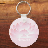 Namaste Lotus Flower Pink Sleutelhanger (Voorkant)