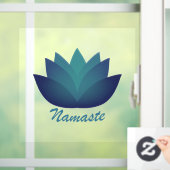 Namaste Lotus Flower Raamsticker (Huis)