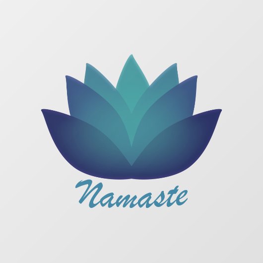 Namaste Lotus Flower Raamsticker (Vel)
