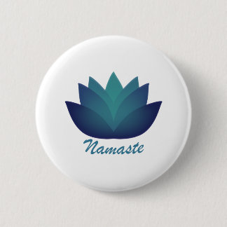 Namaste Lotus Flower Ronde Button 5,7 Cm