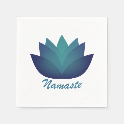 Namaste Lotus Flower Servet (Voorkant)