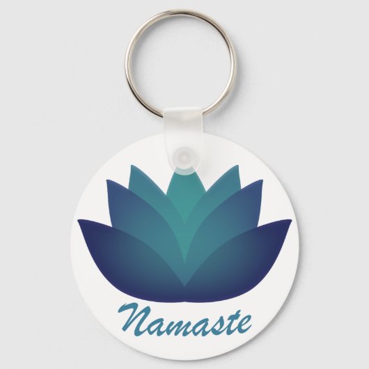 Namaste Lotus Flower Sleutelhanger (Voorkant)