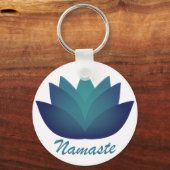 Namaste Lotus Flower Sleutelhanger (Voorkant)
