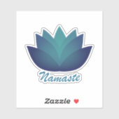 Namaste Lotus Flower Sticker (Vel)
