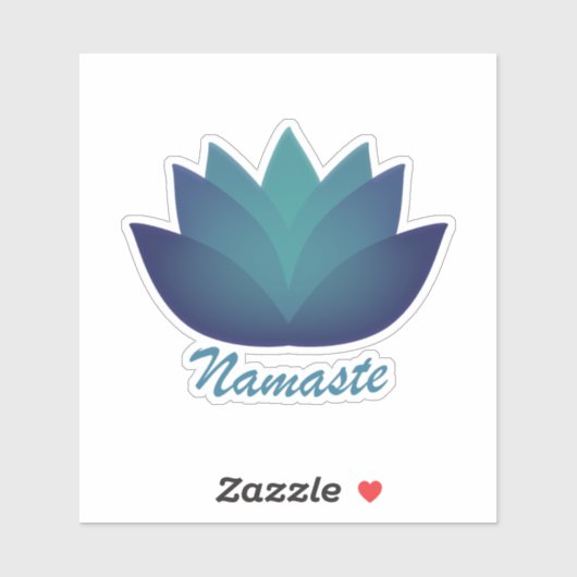 Namaste Lotus Flower Sticker (Vel)