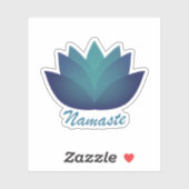 Namaste Lotus Flower Sticker (Vel)