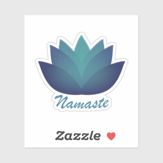 Namaste Lotus Flower Sticker (Vel)