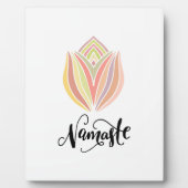 Namaste Lotus Flower Tabletop Fotoplaat (Voorkant)