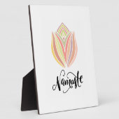 Namaste Lotus Flower Tabletop Fotoplaat (Zijkant)
