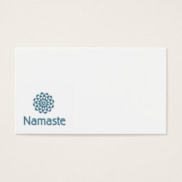Namaste Lotus Flower Visitekaartje