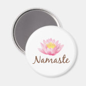 Namaste Lotus Flower Yoga Magneet (Voorkant / Achterkant)