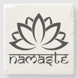 Namaste, Lotus Flower, Yoga, Spirituele Onderzette Stenen Onderzetter