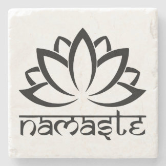 Namaste, Lotus Flower, Yoga, Spirituele Onderzette Stenen Onderzetter