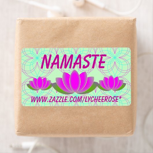 Namaste lotus labels (Insitu)