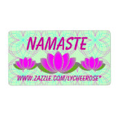 Namaste lotus labels (Voorkant)
