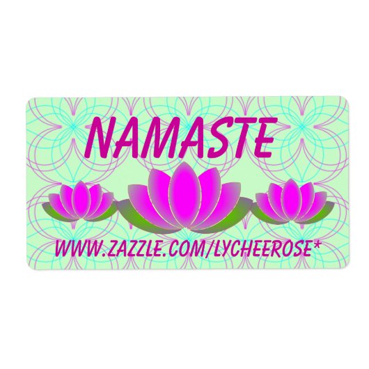 Namaste lotus labels (Voorkant)