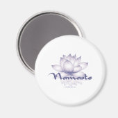 Namaste Lotus Lavender Magneet (Voorkant / Achterkant)