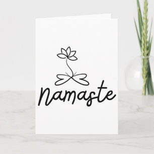 Namaste Lotus Motief voor Yoga Meditatie Spiritual Kaart