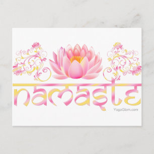 Namaste lotus new briefkaart