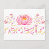 Namaste lotus new briefkaart (Voorkant)