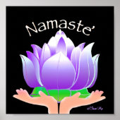 Namaste' Lotus Poster (Voorkant)