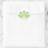 Namaste Lotus Ronde Sticker (Tas)