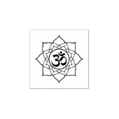 Namaste Lotus Sign Rubberstempel (Afrduk)