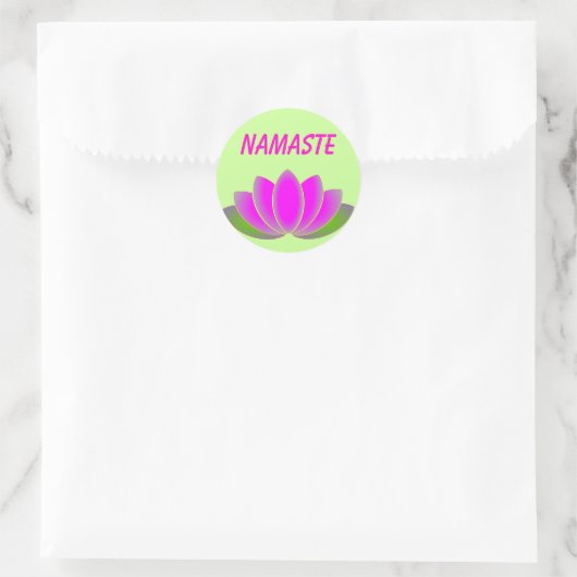 Namaste lotus sticker (Tas)