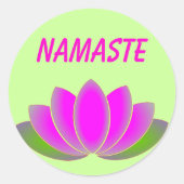 Namaste lotus sticker (Voorkant)