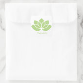 Namaste Lotus Vierkante Sticker (Tas)