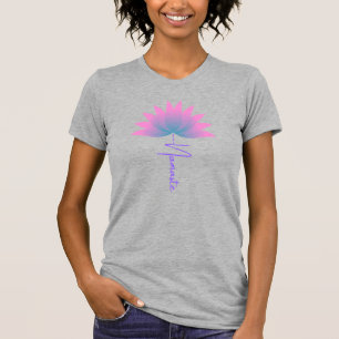 Namaste lotusbloem t-shirt
