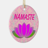 Namaste lotusversiering keramisch ornament (Rechts)