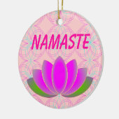 Namaste lotusversiering keramisch ornament (Links)