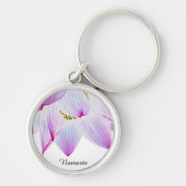 *~* Namaste Magenta Roze & Blauwe Lotus Sleutelhanger