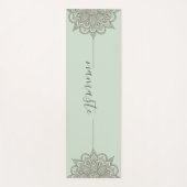 Namaste Mandala Blue Green Yoga Mat (Voorkant)